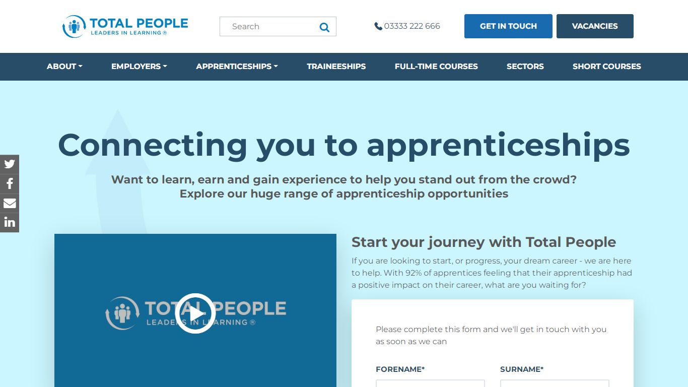 Apprenticeships and work-based training | Total People