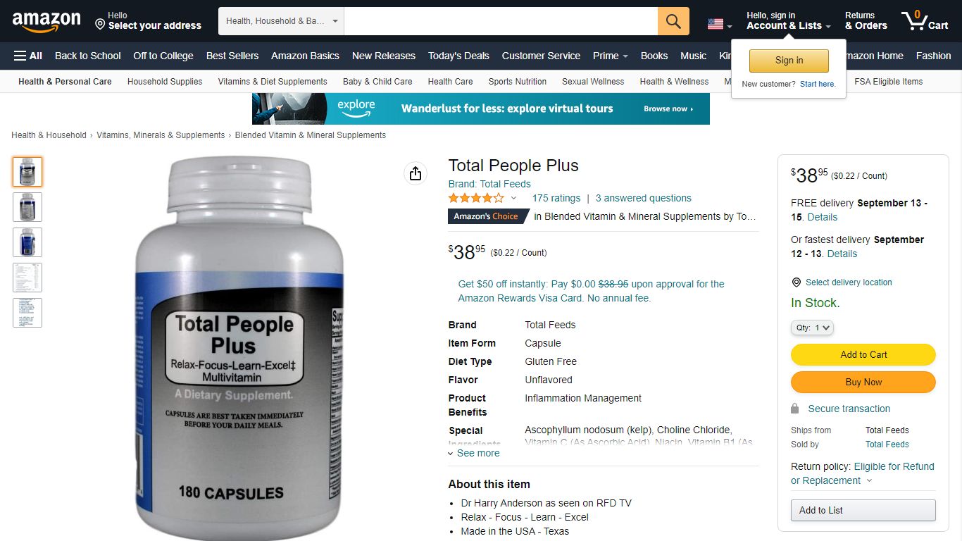 Amazon.com: Total People Plus : Health & Household